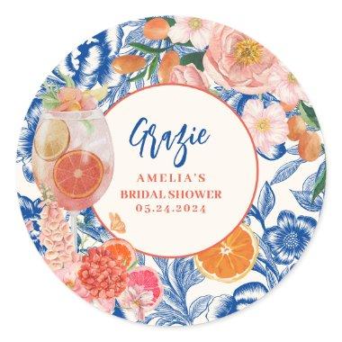 Love at first spritz summer  Classic Round Sticker