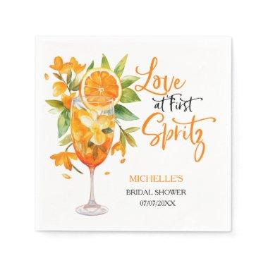 Love at First Spritz Summer Cocktail  Napkins