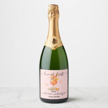 Love at first Spritz that's Amore Bridal Shower Sparkling Wine Label