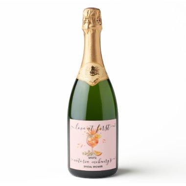 Love at first Spritz that's Amore Bridal Shower Sparkling Wine Label