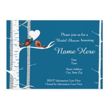 Love Birds Bridal Shower or Rehearsal Invitations