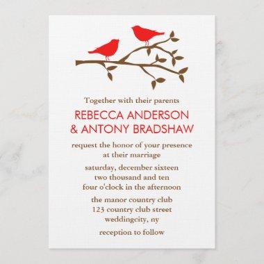 Love Birds Wedding Invitations