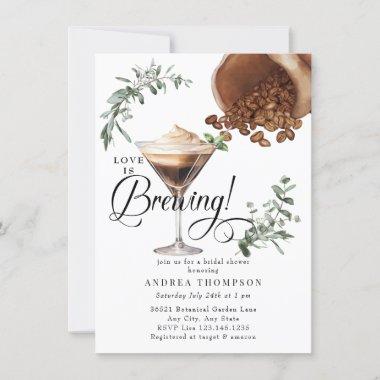Love Brewing | Espresso | Martini | Bridal Shower Invitations