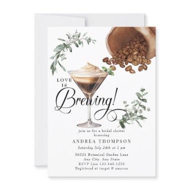 Love Brewing | Espresso | Martini | Bridal Shower Invitations