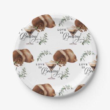 Love Brewing | Espresso | Martini | Bridal Shower Paper Plates