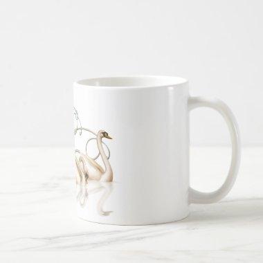 Love Coffee Mug with Two Swans