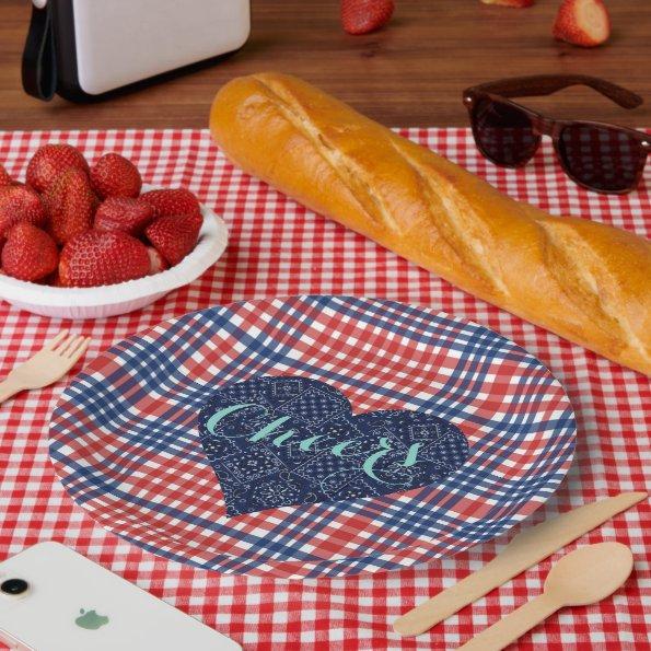 Love Fall Kitsch Country Wedding Party Plates