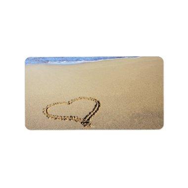 Love Heart Beach Label