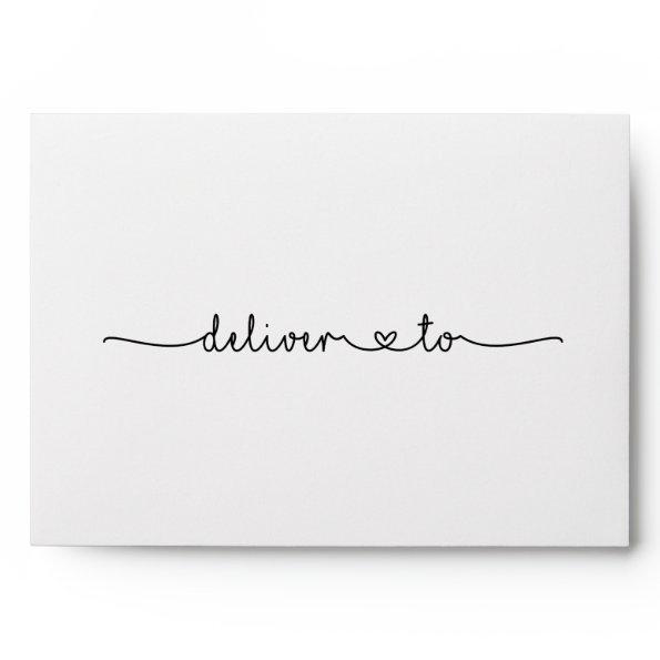 Love Hearts Wedding  Envelope