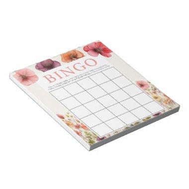 Love in Bloom  40 Bingo Sheets Notepad