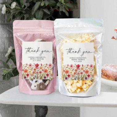 Love in Bloom Bridal Shower Food Snack Labels