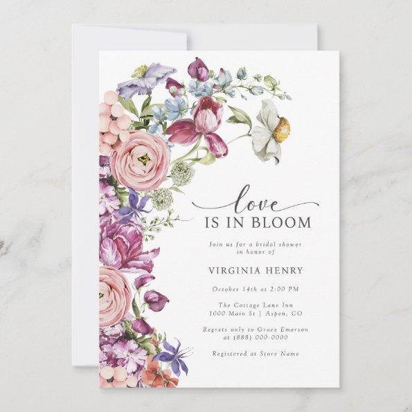 Love In Bloom Bridal Shower Invitations