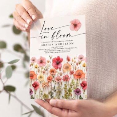 Love In Bloom  Invitation