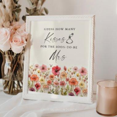 Love In Bloom  Kisses Game Sign