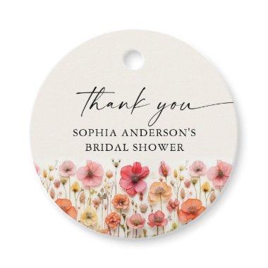 Love in Bloom  Round Favor Tags