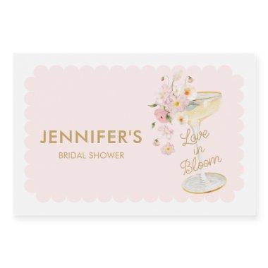 Love in Bloom  Sparkling Wine Label