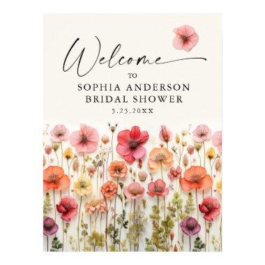 Love In Bloom  Welcome Sign Poster