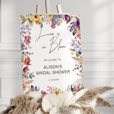 Love In Bloom Spring Bridal Shower Welcome Sign