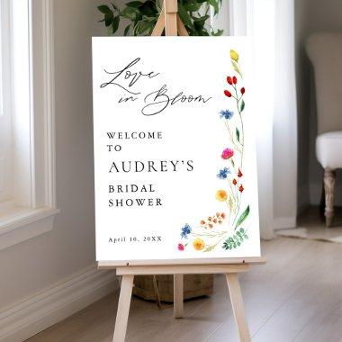 Love in Bloom Wildflower Border Shower Welcome Foam Board