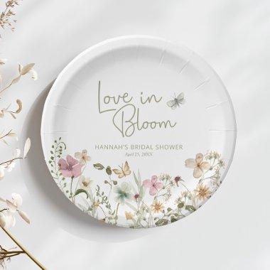 Love in Bloom Wildflower  Paper Plates