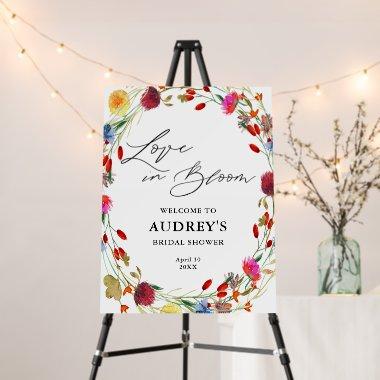 Love in Bloom Wildflower  Welcome Foam Board