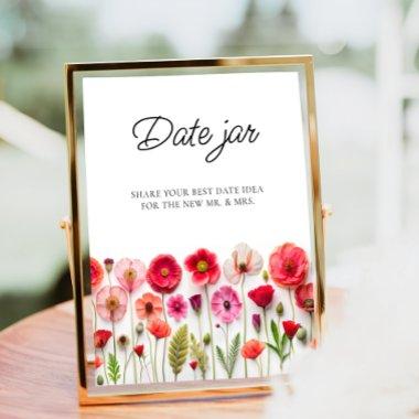 Love in Bloom Wildflower Date Night Ideas Date Jar Poster