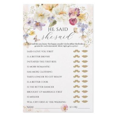 Love in bloom Wildflower Rustic Bridal Game