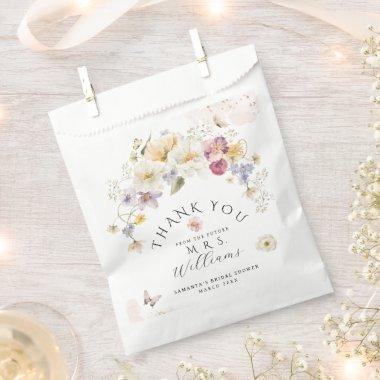 Love in bloom Wildflower Rustic Bridal Shower Favor Bag