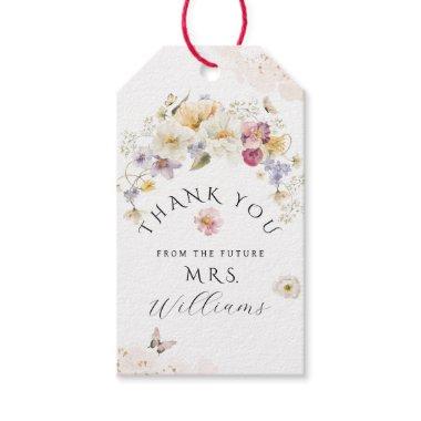 Love in bloom Wildflower Rustic Bridal Shower Gift Tags