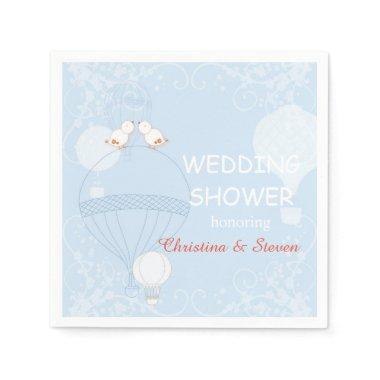 Love in the Air Baby Blue  Paper Napkins