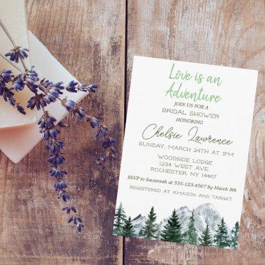 Love is an Adventure Bridal Shower Invitations