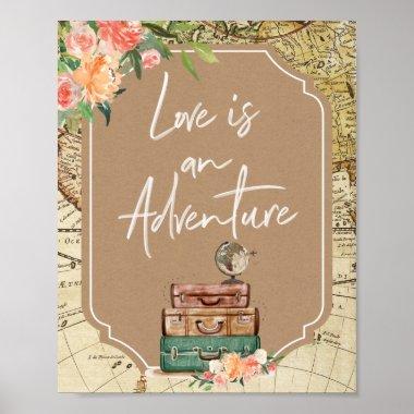 Love is an Adventure Bridal Shower Poster