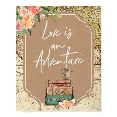 Love is an Adventure Bridal Shower Poster