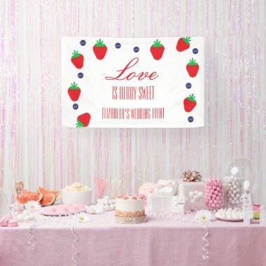 Love Is Berry Sweet Fruit Bridal Shower Banner