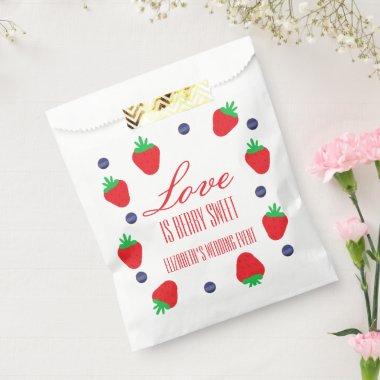 Love Is Berry Sweet Fruit  Favor Bag