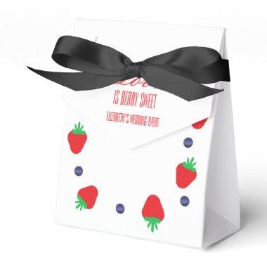 Love Is Berry Sweet Fruit Bridal Shower Favor Boxes