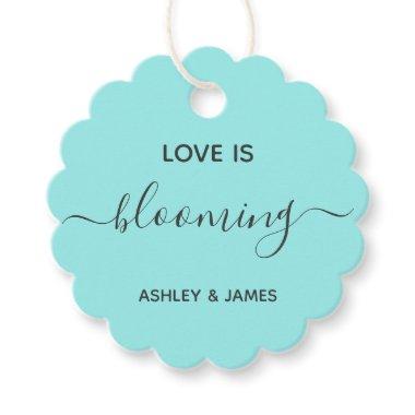 Love is Blooming Wedding Favor or Shower Gift Tag