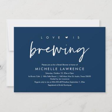 Love is brewing, Afternoon Tea Party Bridal Shower Invitations