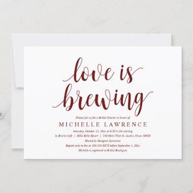 Love is Brewing, Bridal Shower Celebration Invitat Invitations