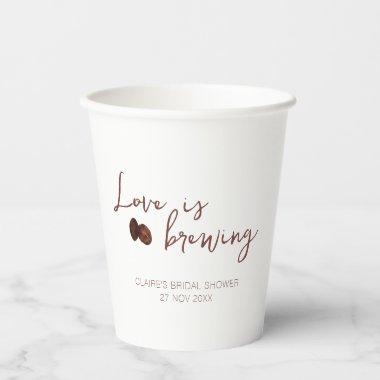 Love is Brewing Bridal Shower Coffee Cup