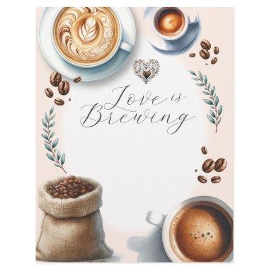 Love is Brewing  Coffee Flyer