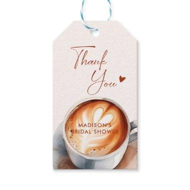 Love Is Brewing Bridal Shower Coffee Gift Tags