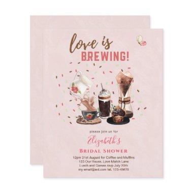 Love Is Brewing BRIDAL SHOWER Coffee Muffins INVIT