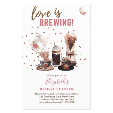 Love Is Brewing  Coffee Muffins INVIT Flyer