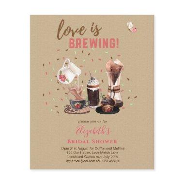 Love Is Brewing  Coffee Muffins INVIT Flyer