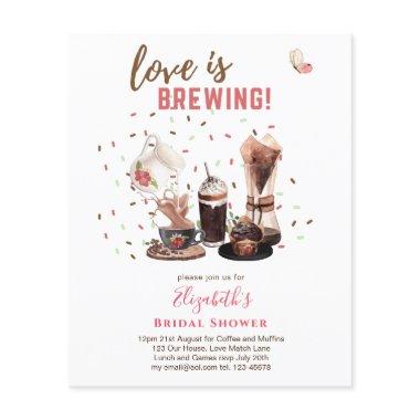 Love Is Brewing  Coffee Muffins INVIT Flyer