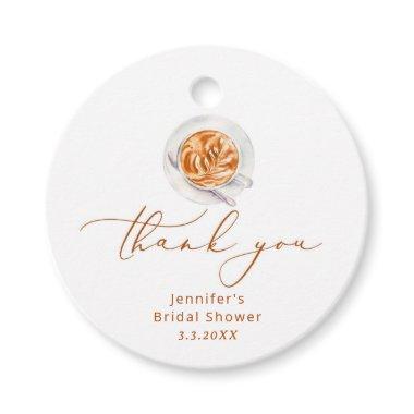 Love is brewing bridal shower favor tag