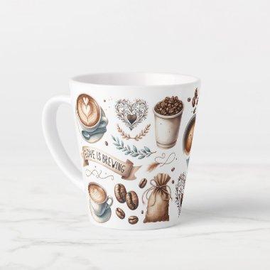 Love is Brewing  Gifts Latte Mug