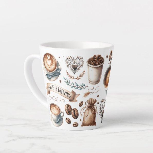 Love is Brewing  Gifts Latte Mug