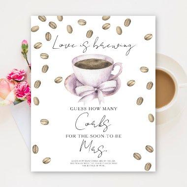 Love is brewing  How Many Corks Poster